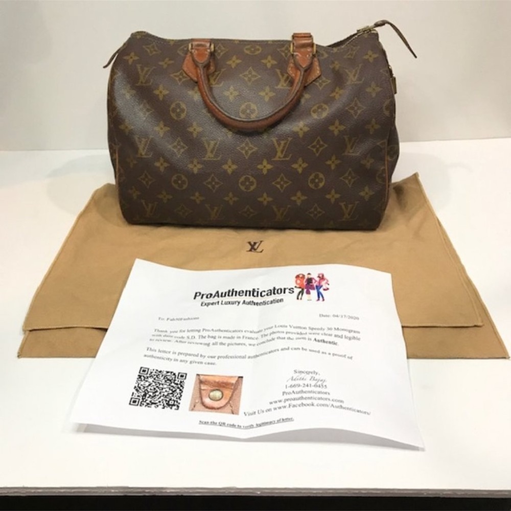 COPY - Louis Vuitton Speedy 30 w dustbag, lock, key